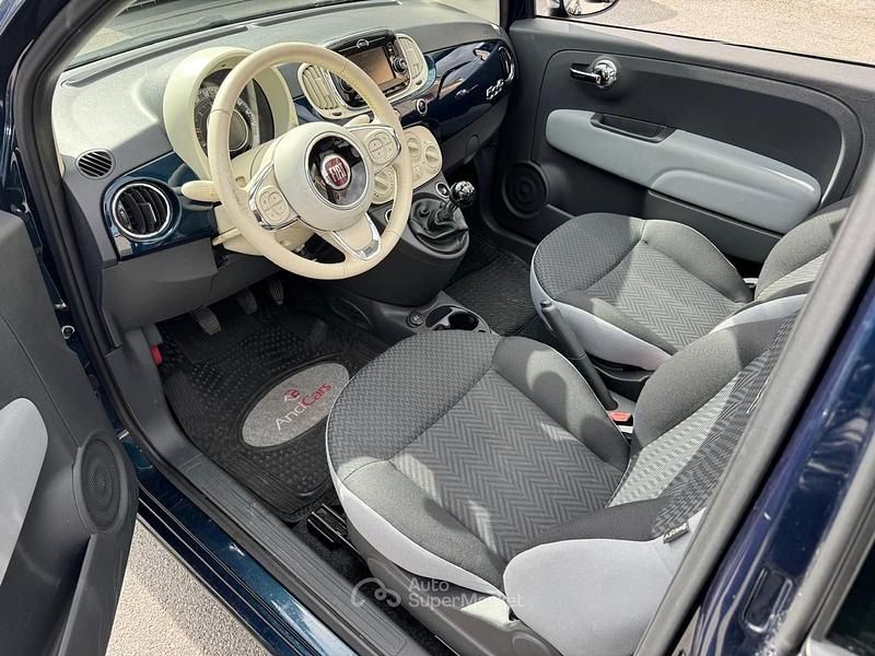 Usata Fiat 500 Pop 95 CV (69 kW) 2016 Blu Cabrio