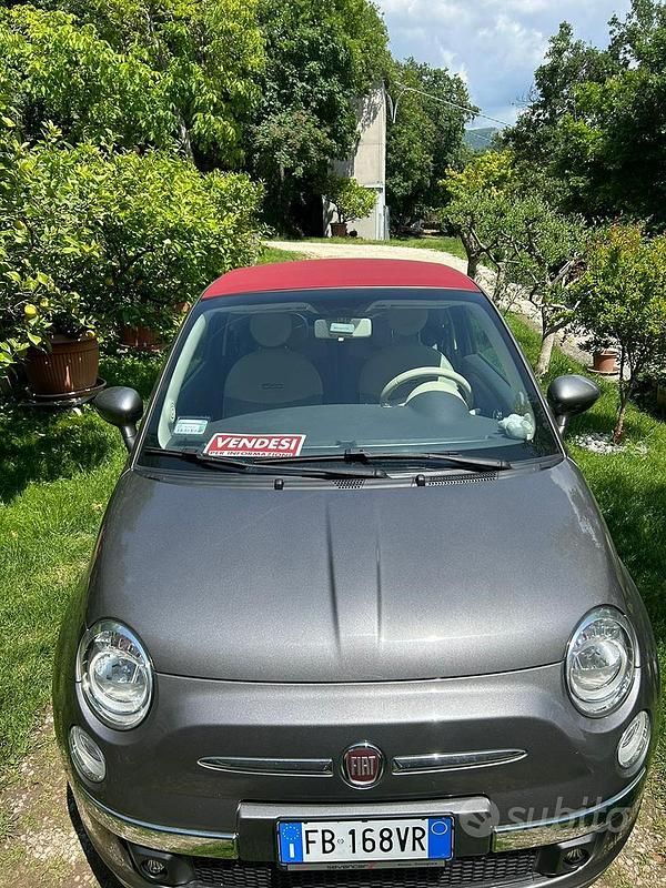 Usata Fiat 500 69 CV (50 kW) 2015 Grigio Cabrio