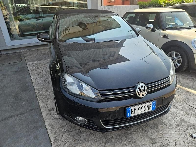 Begagnad VW Golf Cabriolet 105 HK (77 kW) 2012 Svart Cab