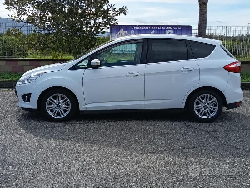 Usata Ford C-MAX Titanium 115 CV (84 kW) 2015 Bianco Monovolume