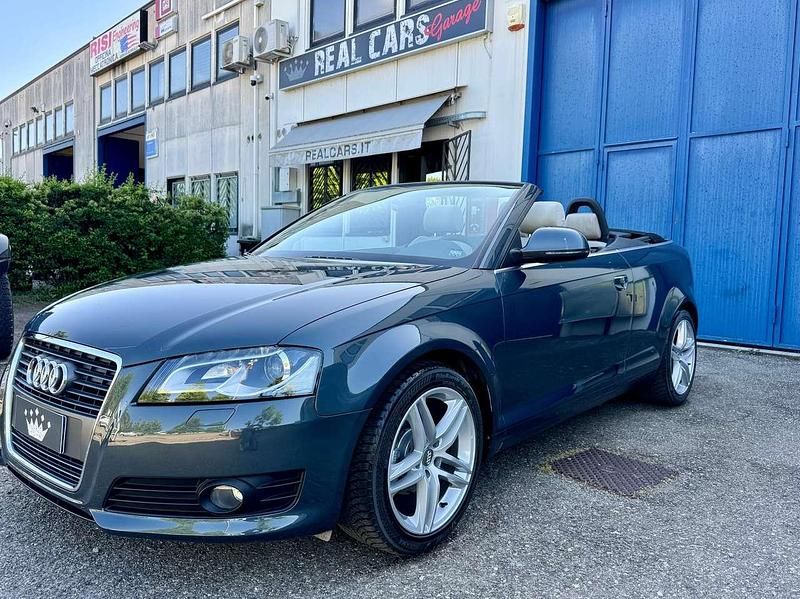 Usata Audi A3 Cabriolet Ambition 105 CV (77 kW) 2009 Delphin grau Cabrio