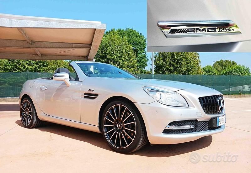 Usata Mercedes SLK250 AMG 204 CV (150 kW) 2012 Grigio Cabrio