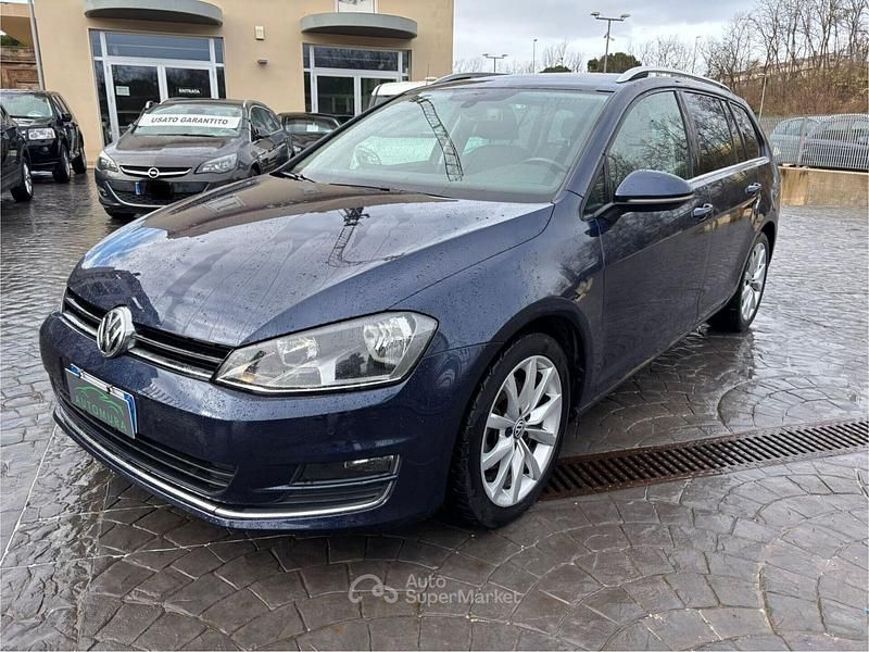 Usata VW Golf VII Highline 110 CV (80 kW) 2014 Blu Station wagon