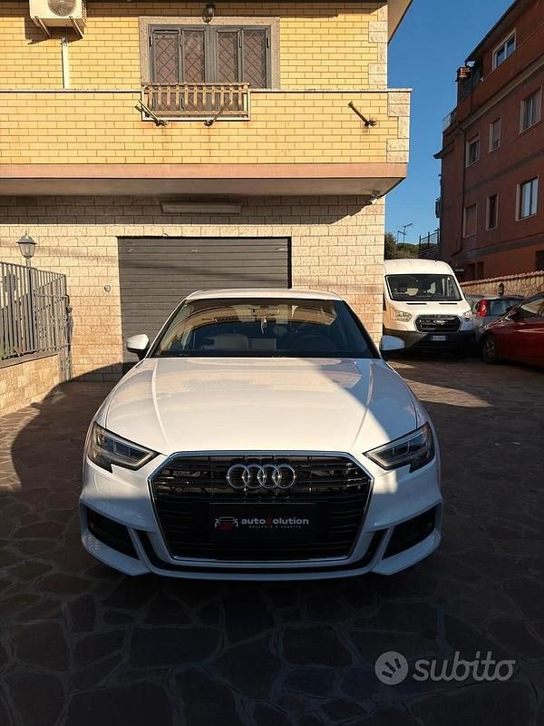 Usata Audi A3 S-Line 150 CV (110 kW) 2019 Bianco Berlina