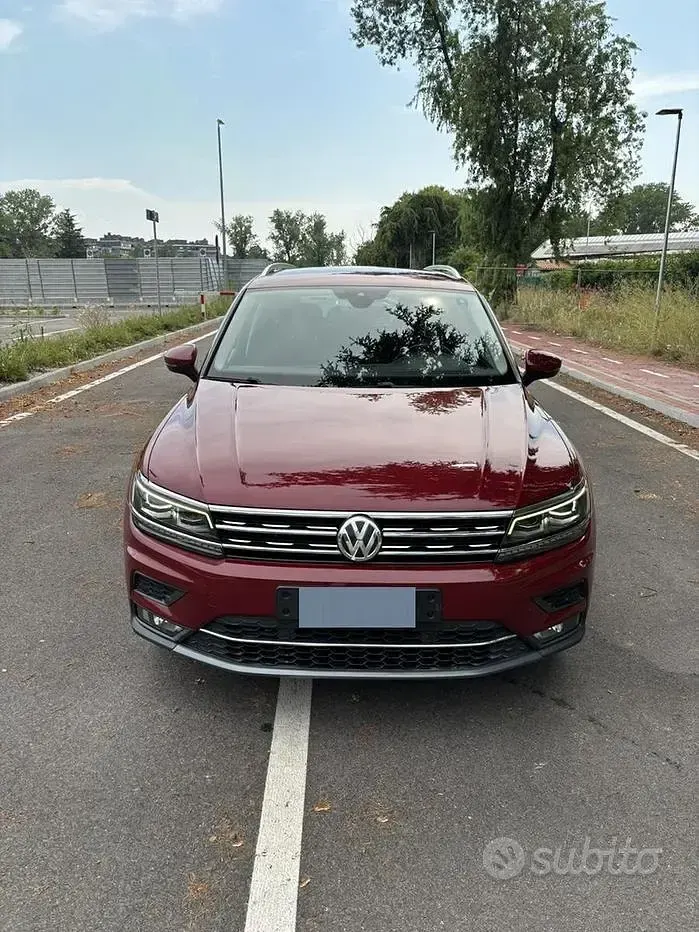 Usata VW Tiguan 150 CV (110 kW) 2018 Rosso SUV