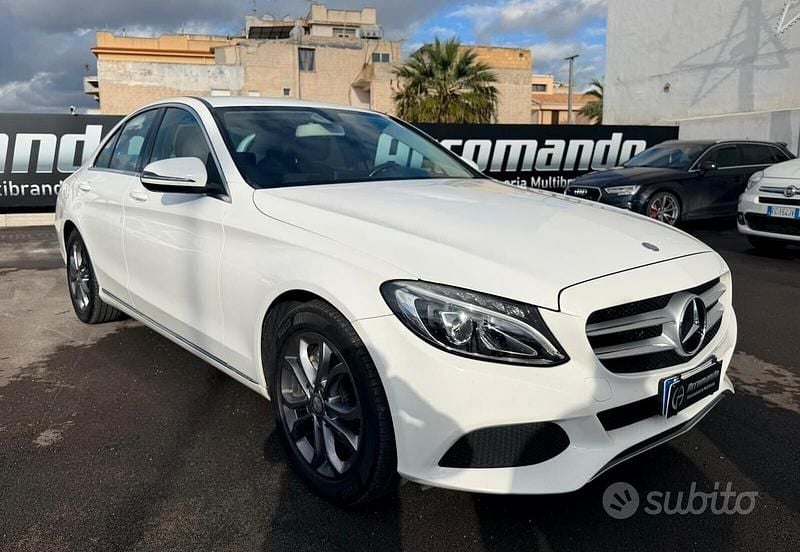Usata Mercedes C220 Exclusive 170 CV (125 kW) 2017 Bianco Berlina