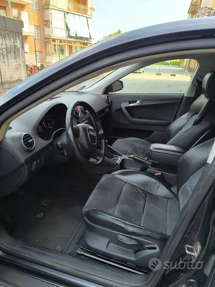 Usata Audi A3 Sportback Attraction 140 CV (102 kW) 2007 Nero Utilitaria
