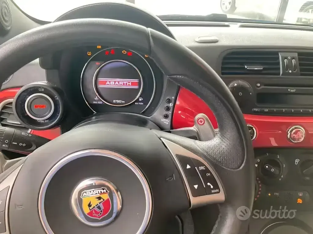 Usata Fiat 500 Abarth 140 CV (102 kW) 2015 Rosso Utilitaria