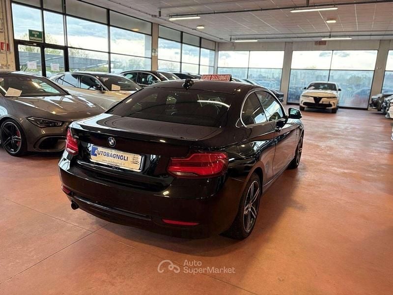 Usata BMW 218 Sport Line 136 CV (100 kW) 2017 Nero Coupé