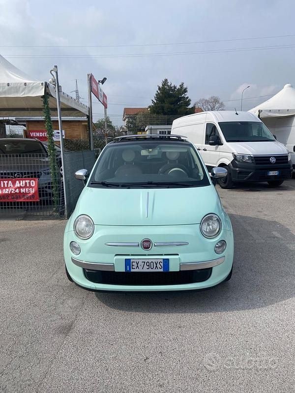 Usata Fiat 500 70 CV (51 kW) 2015 Blu Berlina