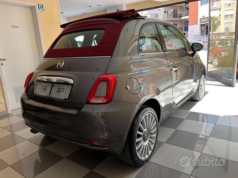 Usata Fiat 500C Lounge 69 CV (50 kW) 2020 Grigio Cabrio