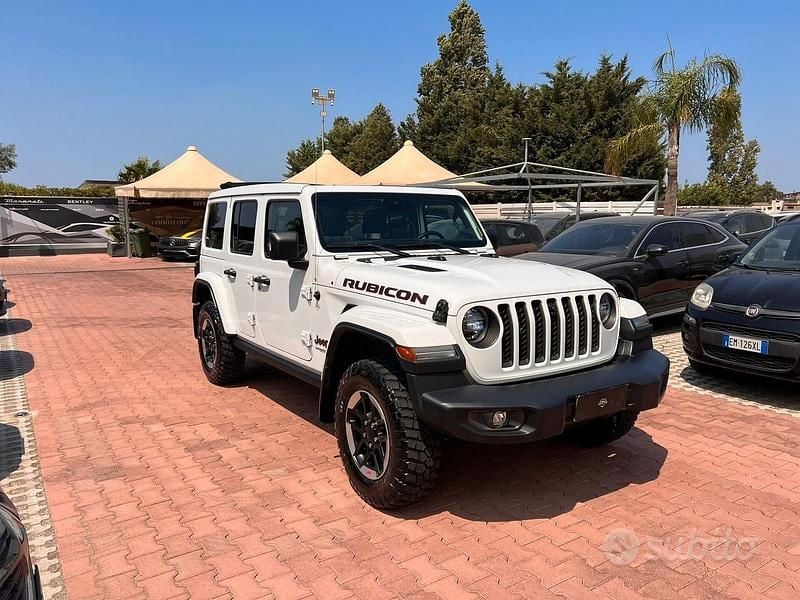 Usata Jeep Wrangler Unlimited Rubicon 272 CV (200 kW) 2021 Bianco SUV