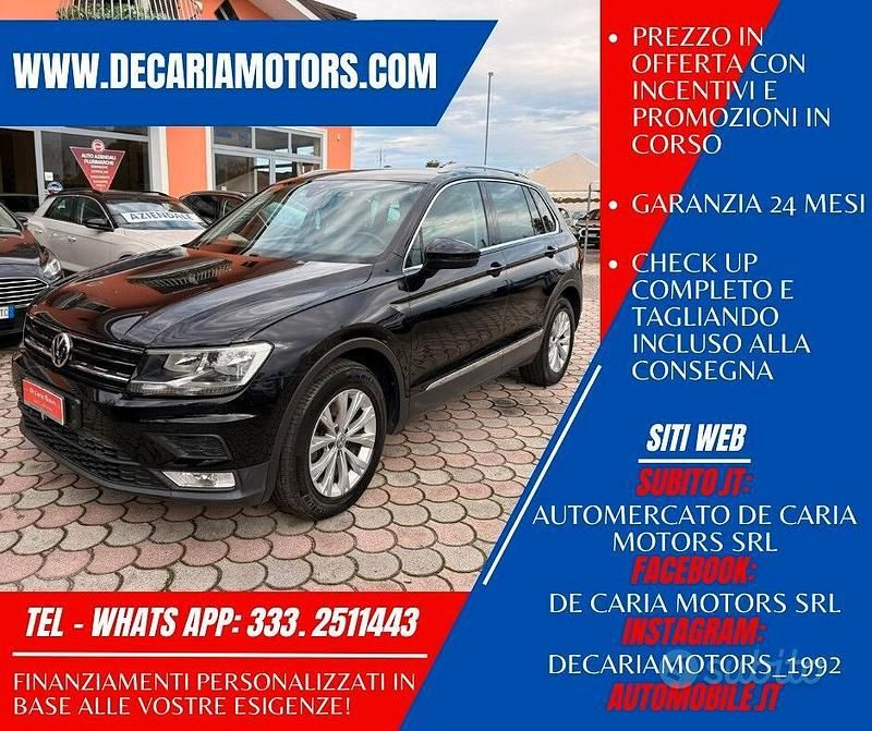 Usata VW Tiguan Business 150 CV (110 kW) 2017 Nero SUV