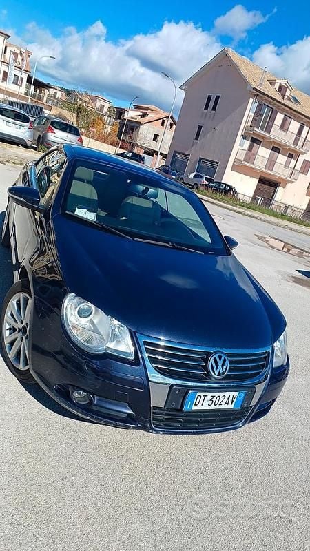 Begagnad VW Eos 140 HK (102 kW) 2009 Blå Cab