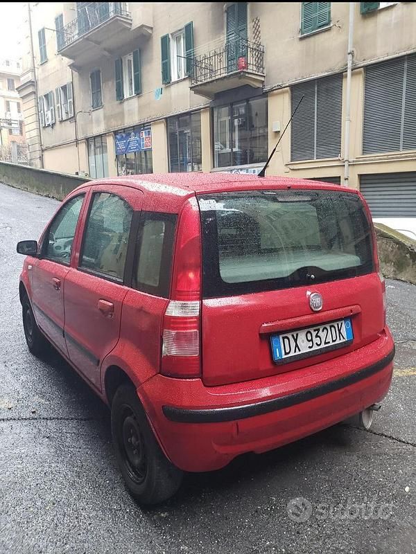 Usata Fiat Panda 2010 Rosso Utilitaria