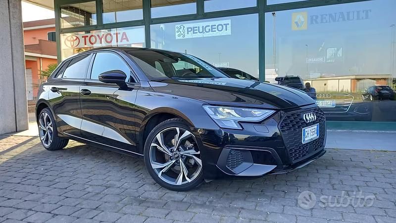 Usata Audi A3 150 CV (110 kW) 2022 Nero Berlina