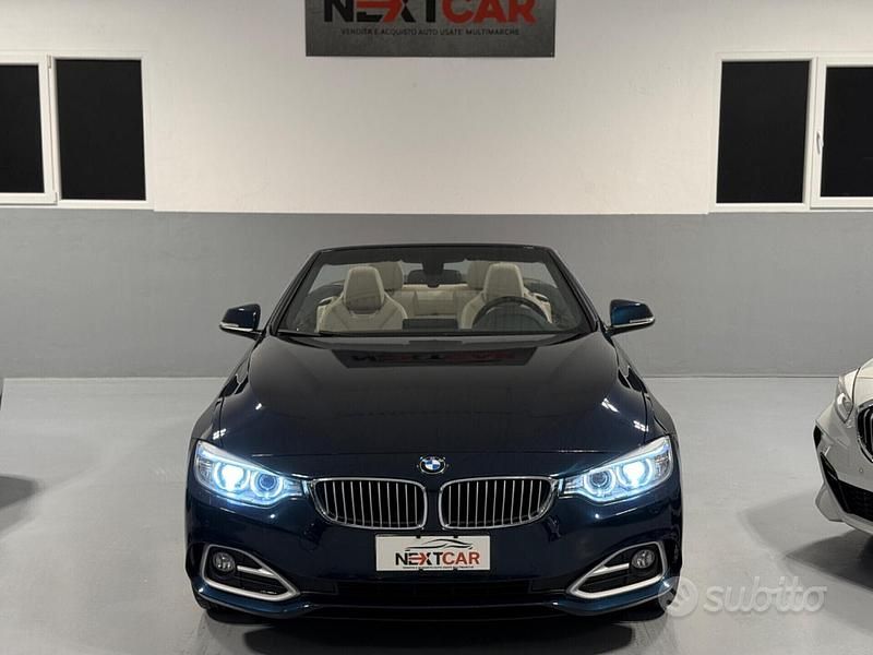 Usata BMW 420 Cabriolet Luxury Line 184 CV (135 kW) 2014 Blu Cabrio