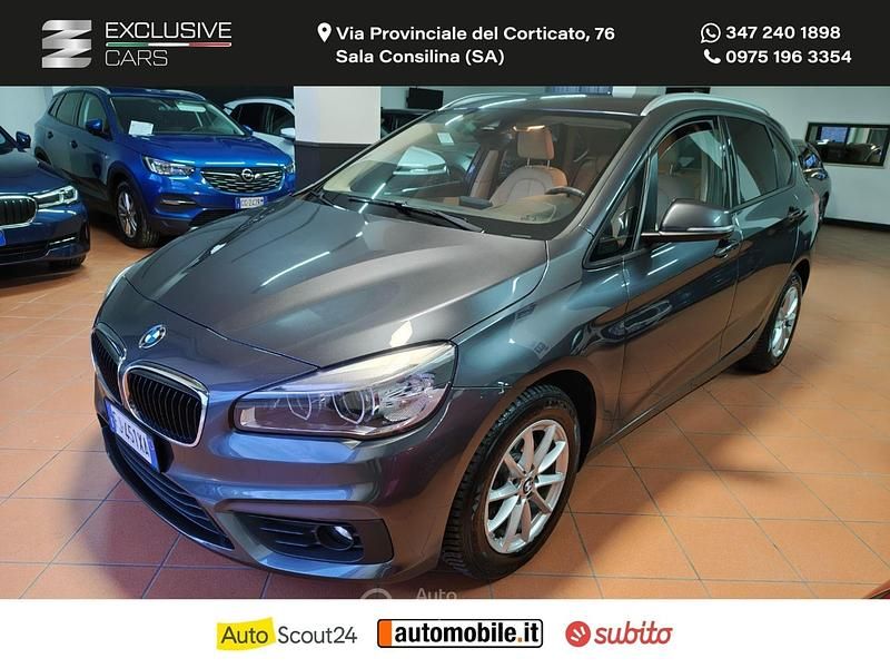 Usata BMW 218 Active Tourer Advantage 150 CV (110 kW) 2017 Grigio Monovolume