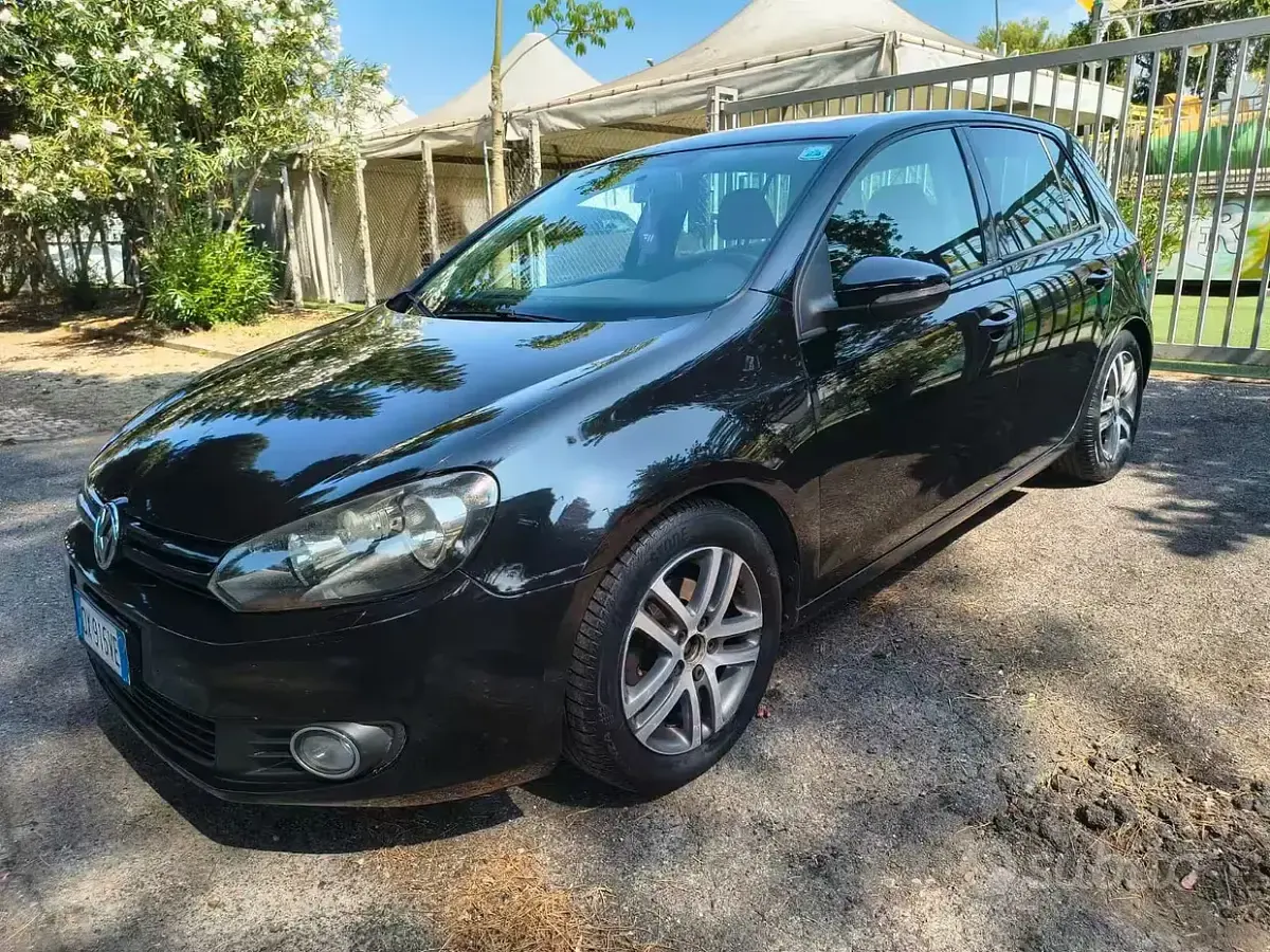 Usata VW Golf VI Highline 110 CV (80 kW) 2009 Nero Berlina