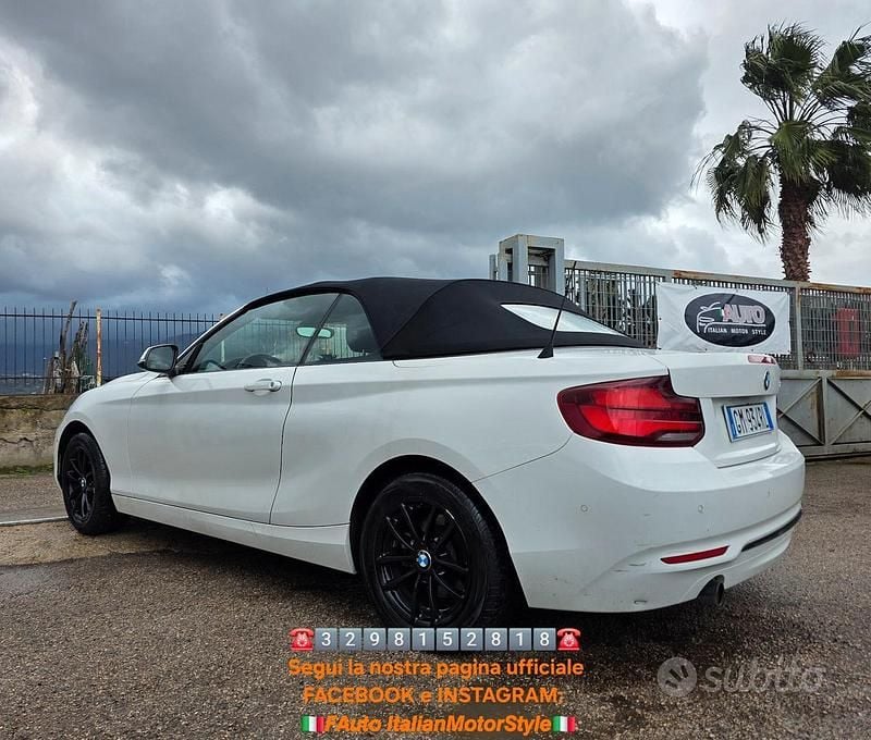 Usata BMW 218 M Sport 136 CV (100 kW) 2020 Bianco Cabrio