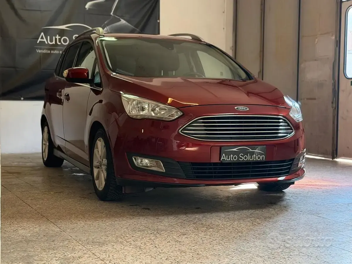 Usata Ford C-MAX Titanium 125 CV (91 kW) 2016 Rosso Monovolume