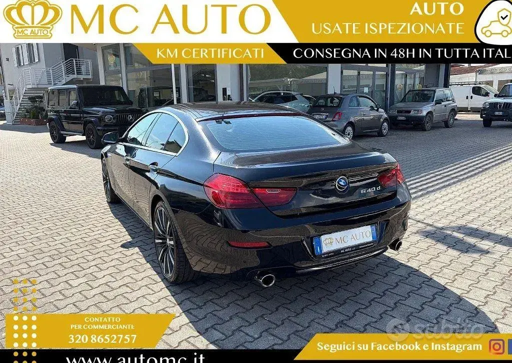 Usata BMW 640 Luxury Line 313 CV (230 kW) 2015 Nero Coupé