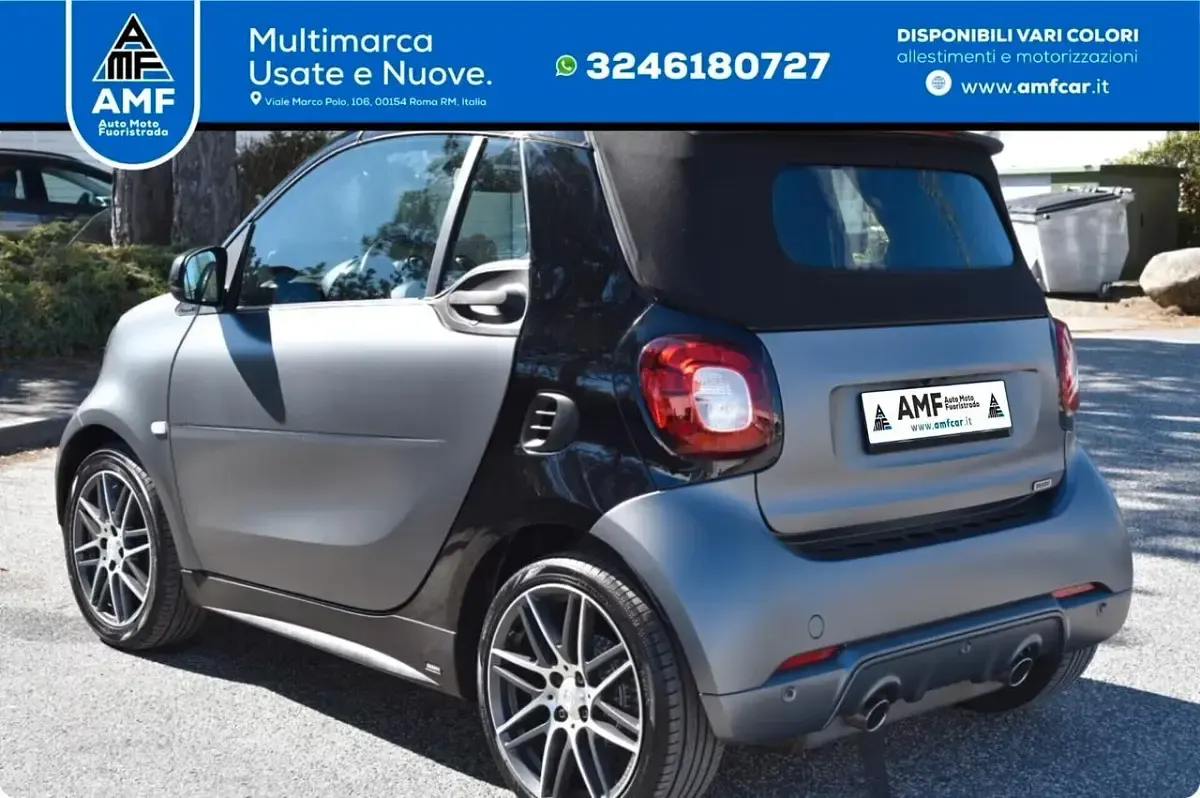 Usata Smart ForTwo Cabrio Brabus 109 CV (80 kW) 2017 Grigio Cabrio