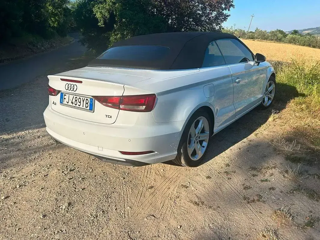 Usata Audi A3 Cabriolet Sport 150 CV (110 kW) 2017 Bianco Cabrio