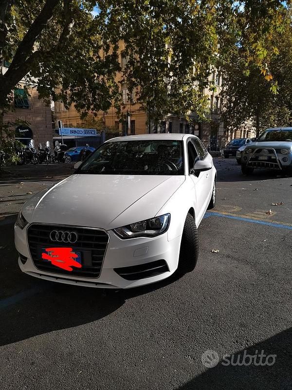 Usata Audi A3 Ambiente 110 CV (80 kW) 2016 Bianco Berlina
