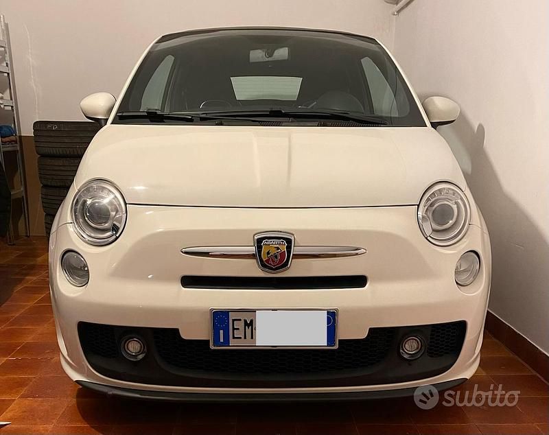 Bianco Usata 2012 Abarth 500C Cabrio | 11.000 € (Buon prezzo) - Immagine 1/4