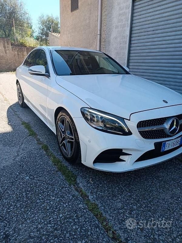 Usata Mercedes C220 Premium 194 CV (142 kW) 2019 Bianco Berlina