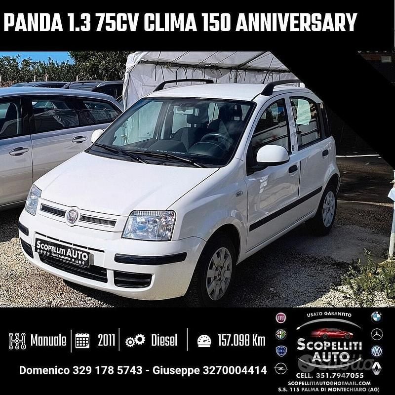 Usata Fiat Panda Anniversary 74 CV (54 kW) 2011 Bianco Utilitaria