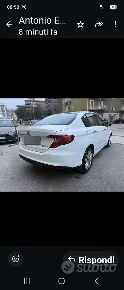 Usata Fiat Tipo 95 CV (69 kW) 2016 Bianco Berlina