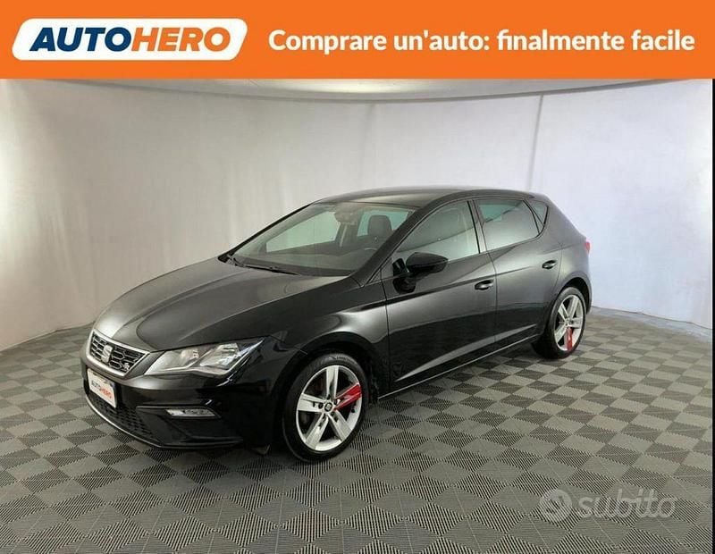 Usata Seat Leon 115 CV (84 kW) 2019 Nero Berlina