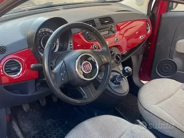 Usata Fiat 500 69 CV (50 kW) 2010 Rosso Coupé