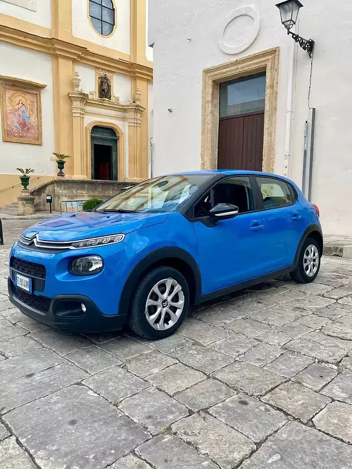Usata Citroën C3 PureTech 82 CV (60 kW) 2019 Blu Utilitaria