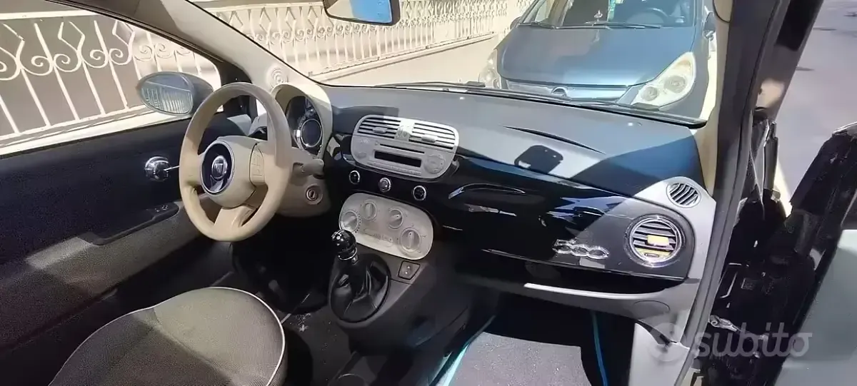 Usata Fiat 500 75 CV (55 kW) 2007 Nero Utilitaria