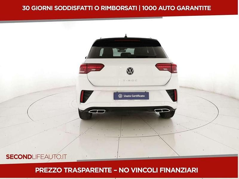 Usata VW T-Roc R-line 116 CV (85 kW) 2022 Bianco SUV