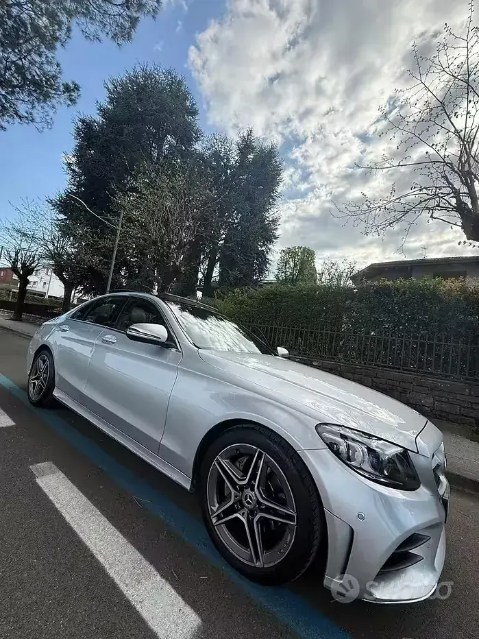 Usata Mercedes C200 184 CV (135 kW) 2019 Grigio Berlina