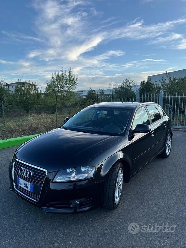 Usata Audi A3 140 CV (102 kW) 2011 Nero Utilitaria