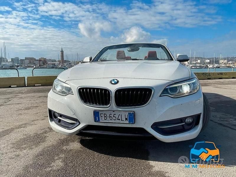 Usata BMW 218 Sport Line 150 CV (110 kW) 2016 Bianco Cabrio