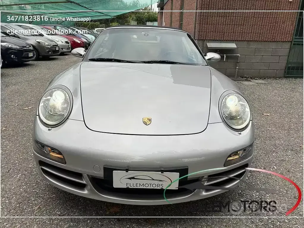 Usata Porsche 997 355 CV (261 kW) 2006 Argento Cabrio