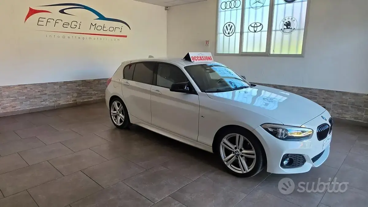 Usata BMW 118 M Sport 136 CV (100 kW) 2018 Bianco Berlina