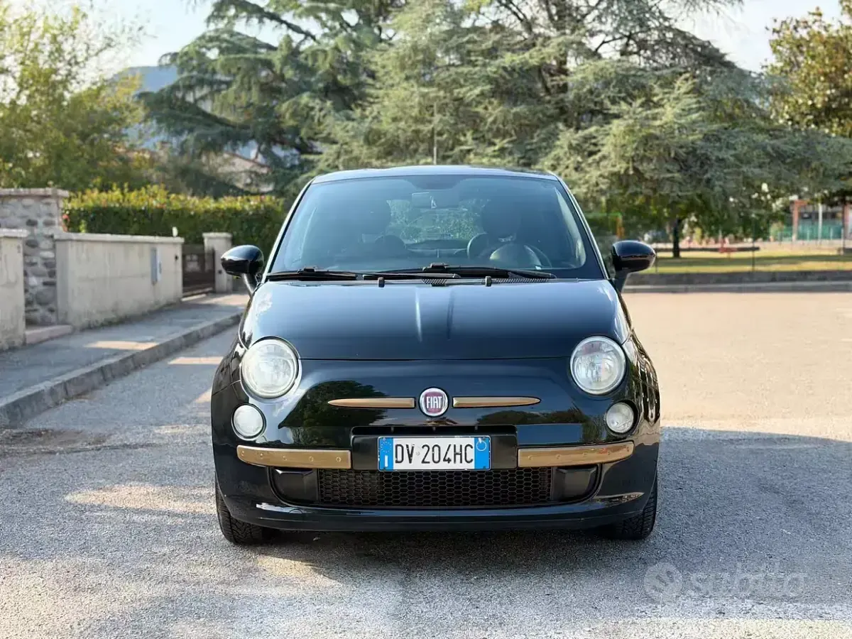 Usata Fiat 500 75 CV (55 kW) 2009 Nero Cabrio