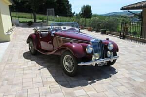 Usata MG 1500 63 CV (46 kW) 1954 Rosso Cabrio