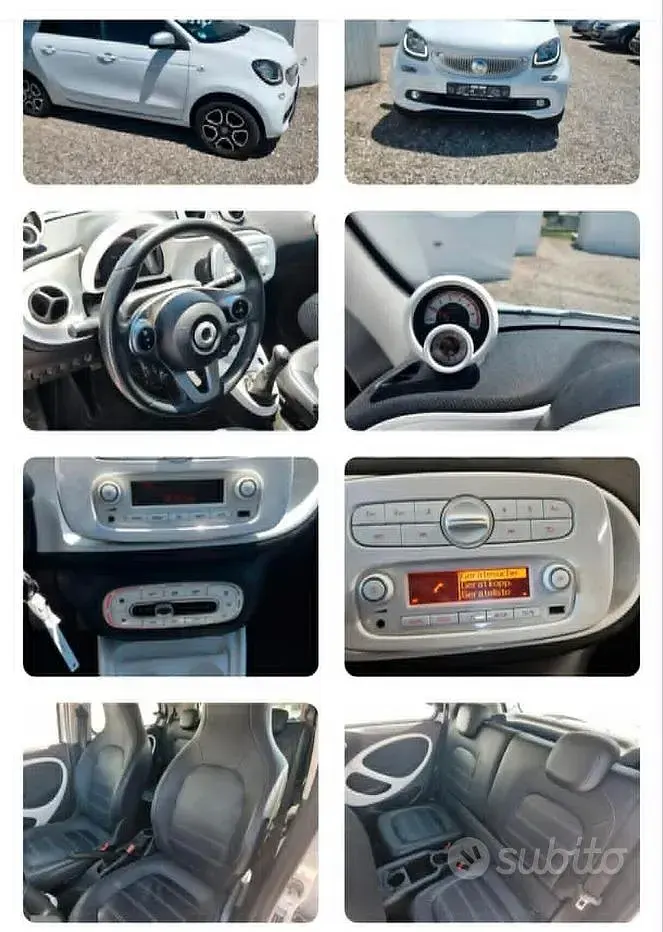 Usata Smart ForFour Prime 71 CV (52 kW) 2015 Bianco Utilitaria