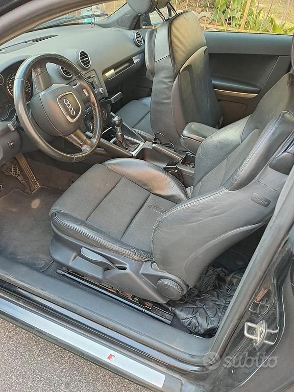 Usata Audi A3 90 CV (66 kW) 2007 Nero Utilitaria