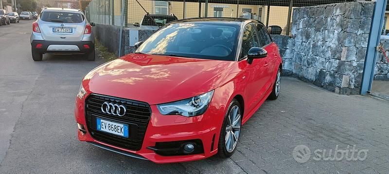 Usata Audi A1 S-Line 90 CV (66 kW) 2014 Rosso Utilitaria