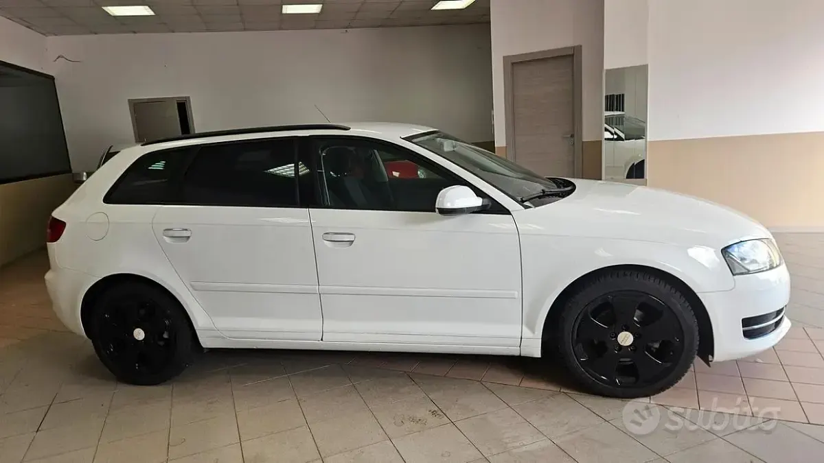Usata Audi A3 Ambition 90 CV (66 kW) 2010 Bianco Utilitaria