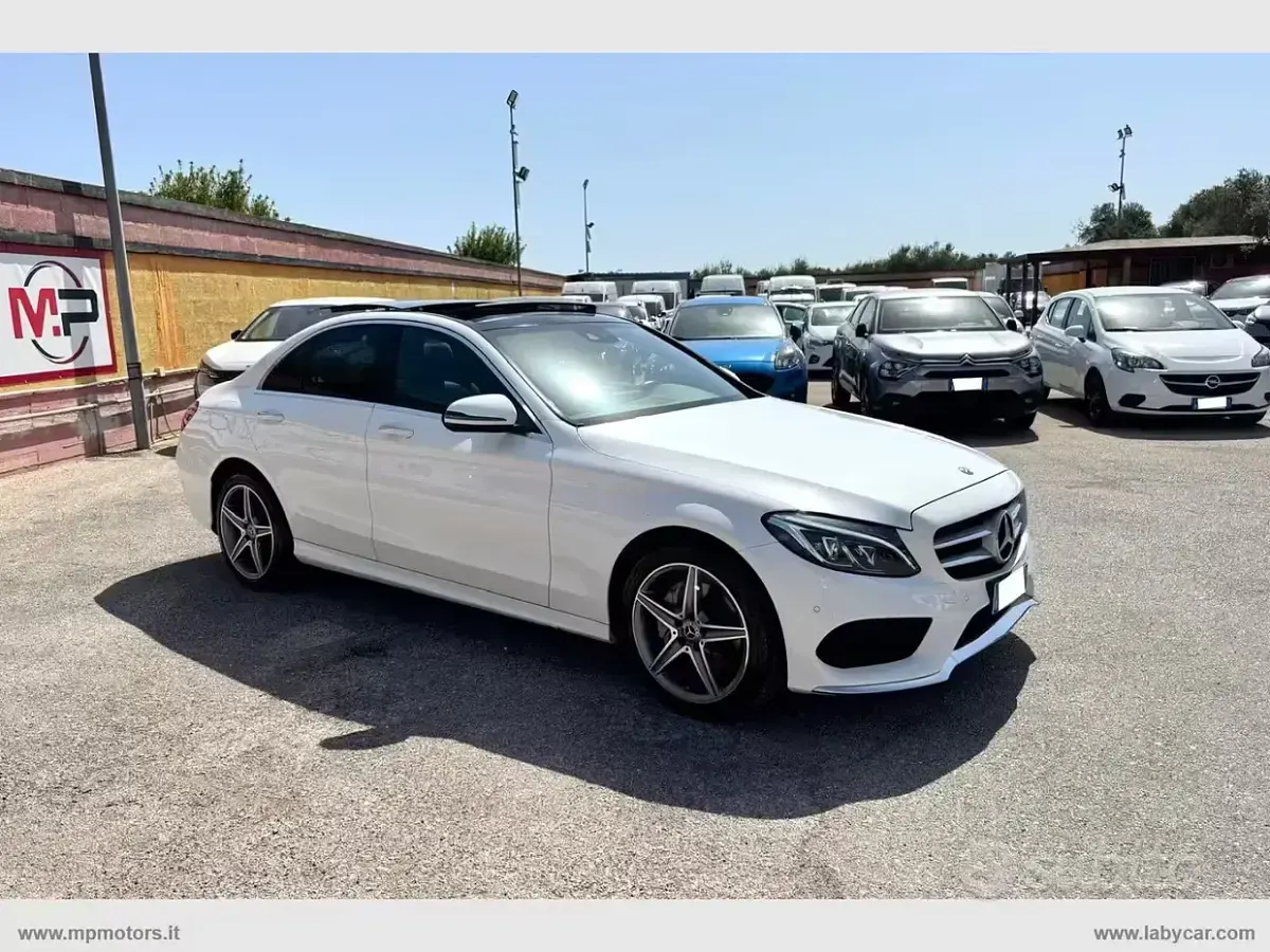 Usata Mercedes C220 Premium Plus 194 CV (142 kW) 2018 Bianco Berlina